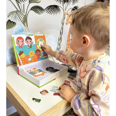 TOOKY TOY Dėlionė Medinė magnetinė dėžutė