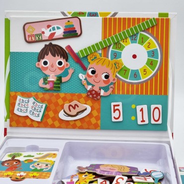 TOOKY TOY Dėlionė Medinė magnetinė dėžutė