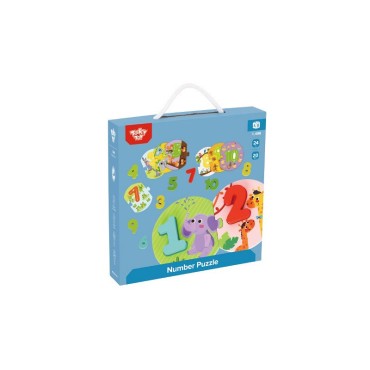 TOOKY TOY Mokomoji dėlionė Montessori dėlionė Mokantis skaičiuoti