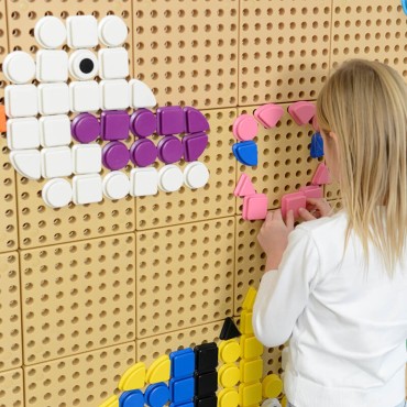 MASTERKIDZ Geometrinių figūrų formos kaiščių rinkinys, 64 vnt., STEM lentoms