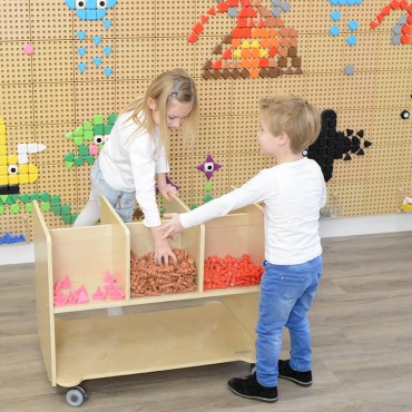 MASTERKIDZ Geometrinių figūrų formos kaiščių rinkinys, 64 vnt., STEM lentoms