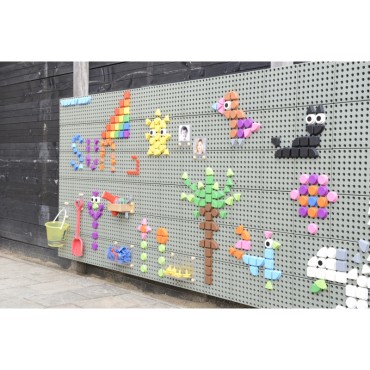 MASTERKIDZ Geometrinių figūrų formos kaiščių rinkinys, 64 vnt., STEM lentoms