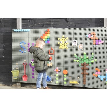 MASTERKIDZ Geometrinių figūrų formos kaiščių rinkinys, 64 vnt., STEM lentoms