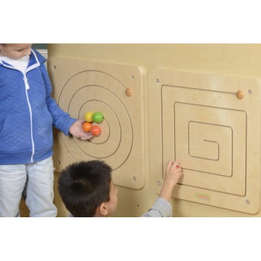 MASTERKIDZ slankiojančios lentos Montessori spiralinis labirintas