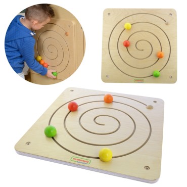 MASTERKIDZ slankiojančios lentos Montessori spiralinis labirintas