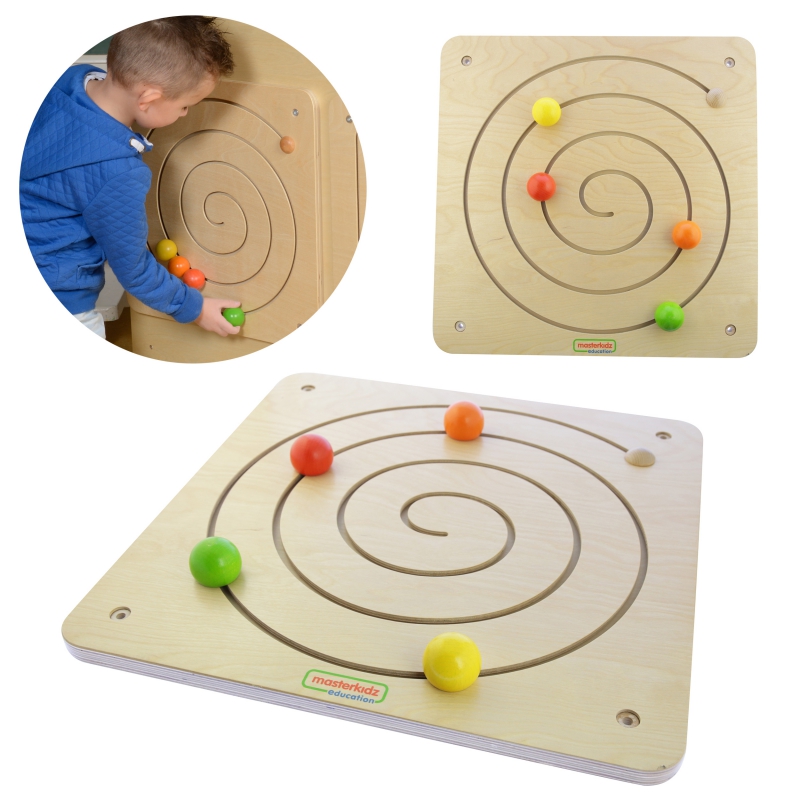 MASTERKIDZ slankiojančios lentos Montessori spiralinis labirintas
