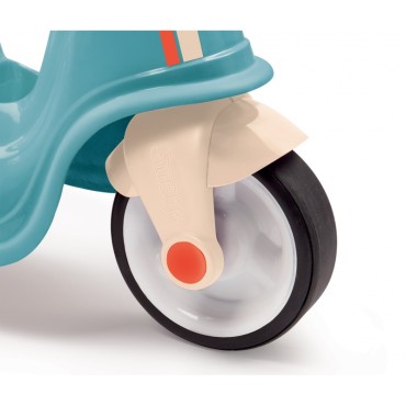 Smoby Blue Ride-On Motoroleris Retro tylūs motorolerio ratai