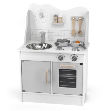 VIGA PolarB medinė virtuvė su Eco Grey priedais