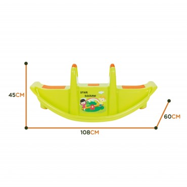 WOOPIE daugiavietis rokeris STAR Balance Swing Green
