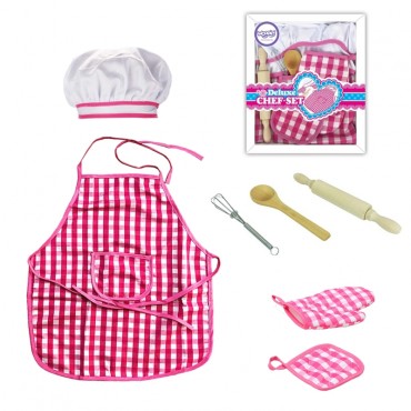 WOOPIE Little Chef komplektas Chef's Outfit Kitchen Accessories 7 vnt.