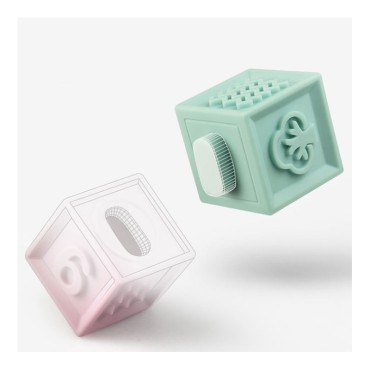 WOOPIE BABY Sensory Blocks Squeeze Puzzle Sound 12 vnt.