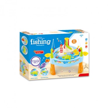 WOOPIE vandens stalo žvejybos žaidimas Light Sound + 24 priedai