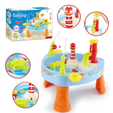 WOOPIE vandens stalo žvejybos žaidimas Light Sound + 24 priedai