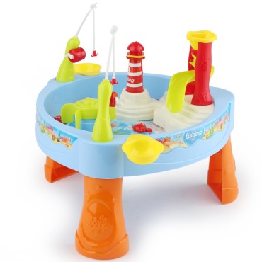 WOOPIE vandens stalo žvejybos žaidimas Light Sound + 24 priedai